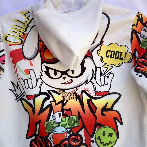 Big Boy “KING” Graphic Hoodie – Size 10 - Picture 5 of 5